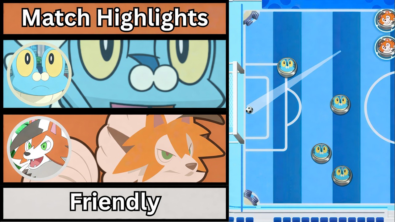 Froakie Vs Dusk Lycanroc | Character Caps Friendly Highights