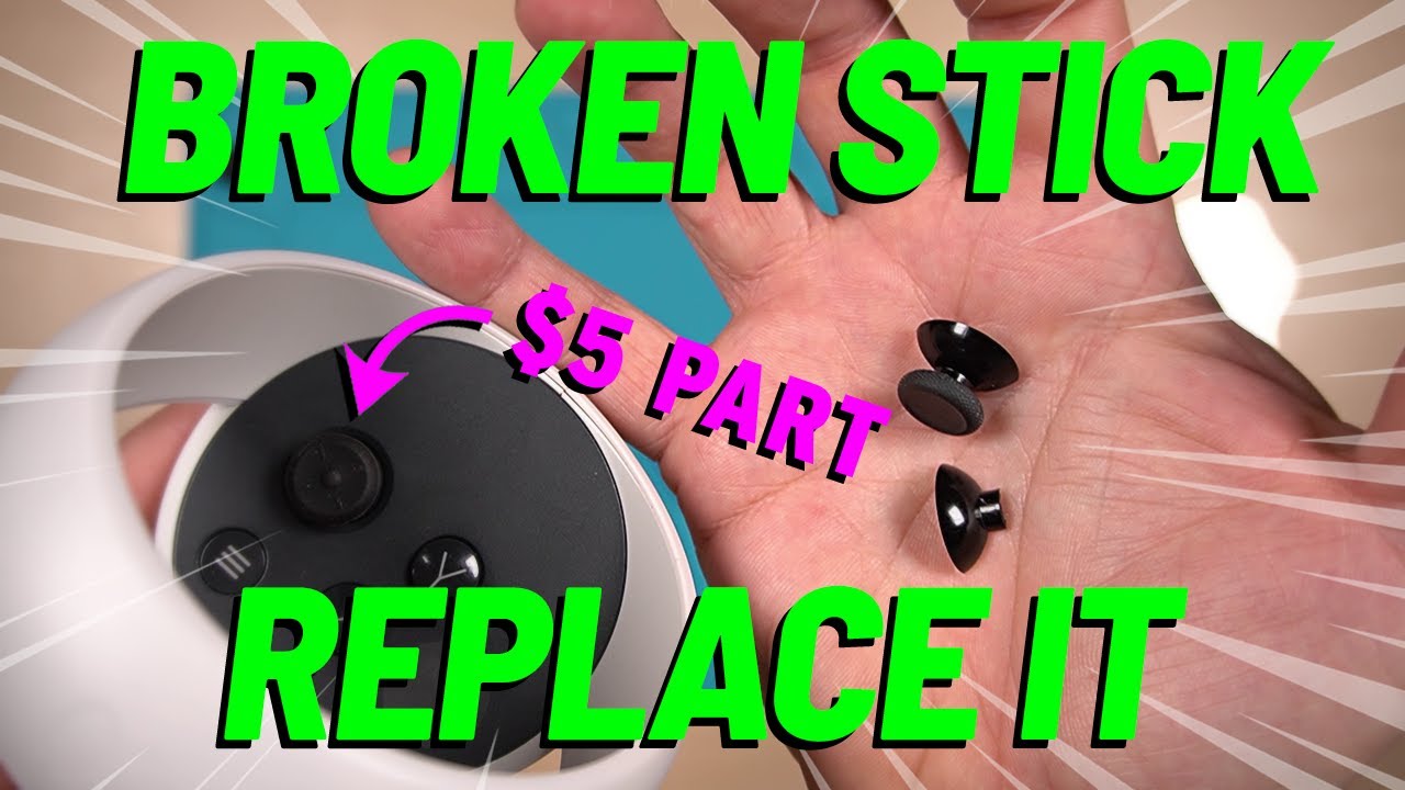 Fix Meta Quest Broken Thumbstick - Replace Meta Quest Thumbstick Cap