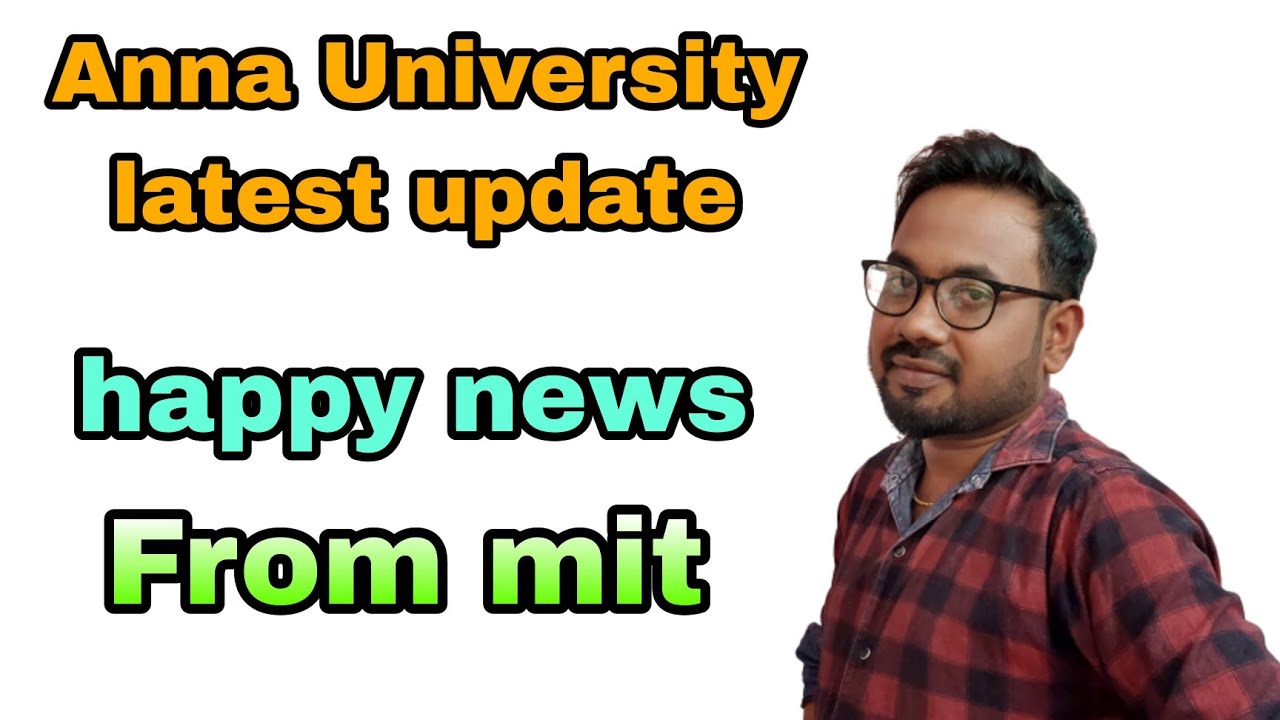 Anna University latest update | Happy news for all💥