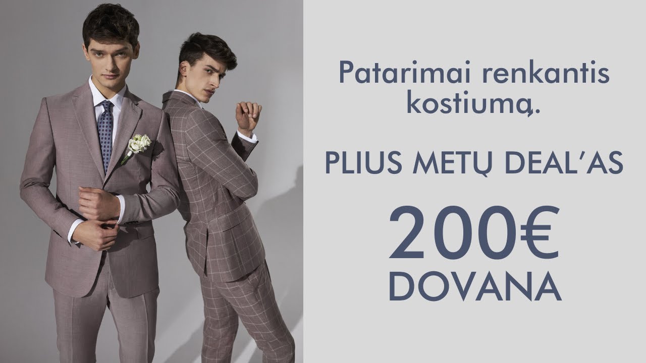 Pako Lorente pataria, kaip išsirinkti vyrišką kostiumą