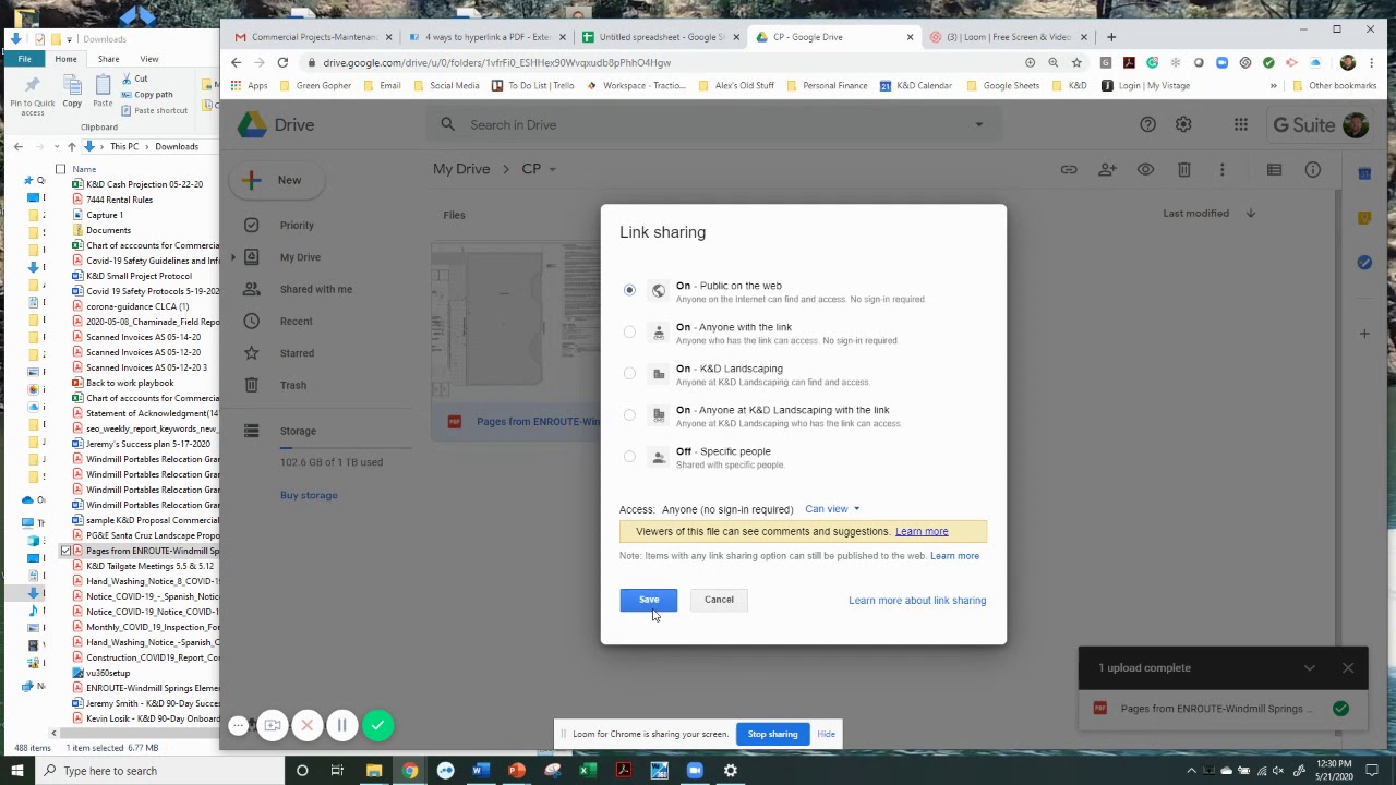 How to add a PDF link in Google Sheets