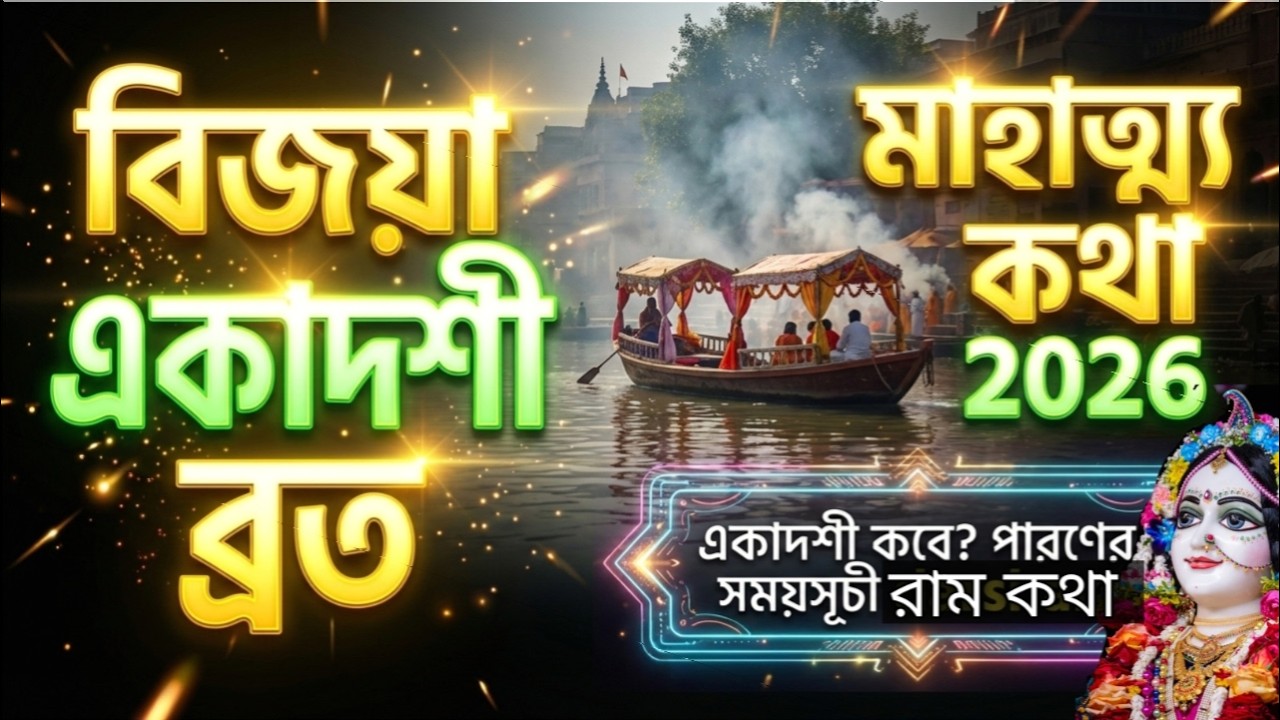 বিজয়া একাদশী ব্রত মাহাত্ম্যে কথা পারণের সময়সূচী 2026 vijaya ekadashi vrat katha | krishna leela