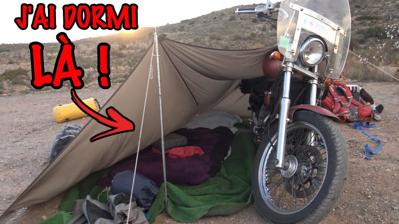 Bivouac Moto - Vlog : Je Dors Sous Un Tarp !!!
