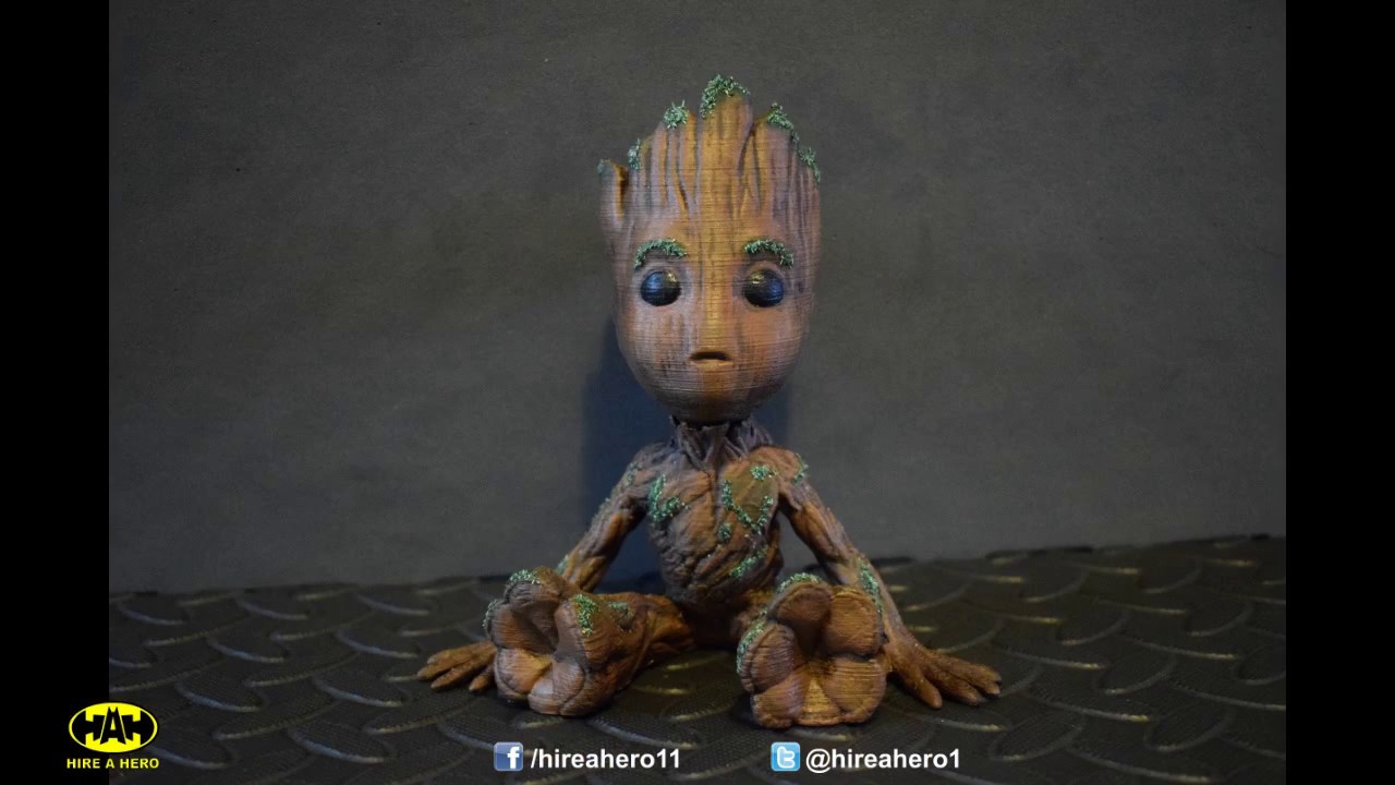 3D printing and Painting Baby Groot Tutorial