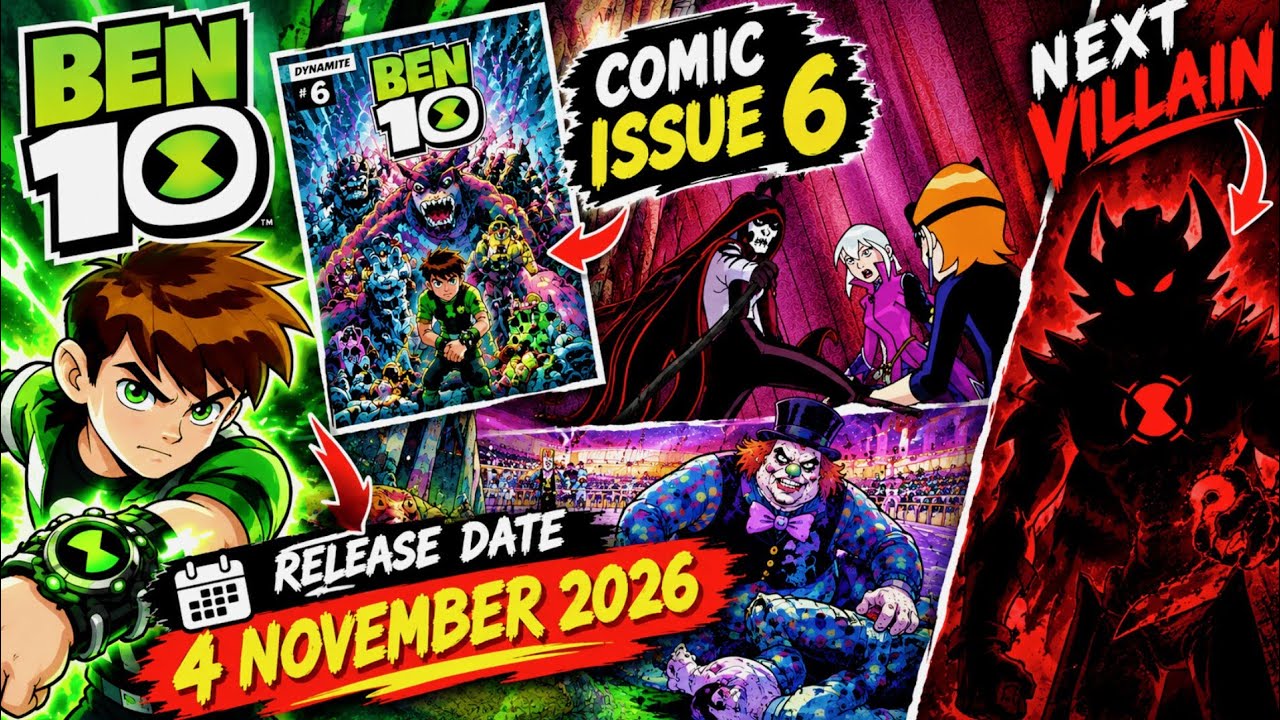 Next Villain or Release Date | Ben 10 Dynamite Comic Issue 6
