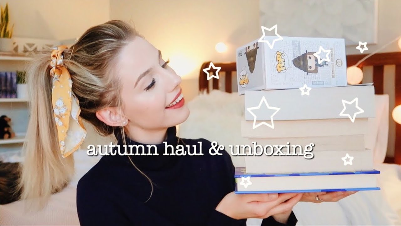october book haul & harry potter funko pop unboxing