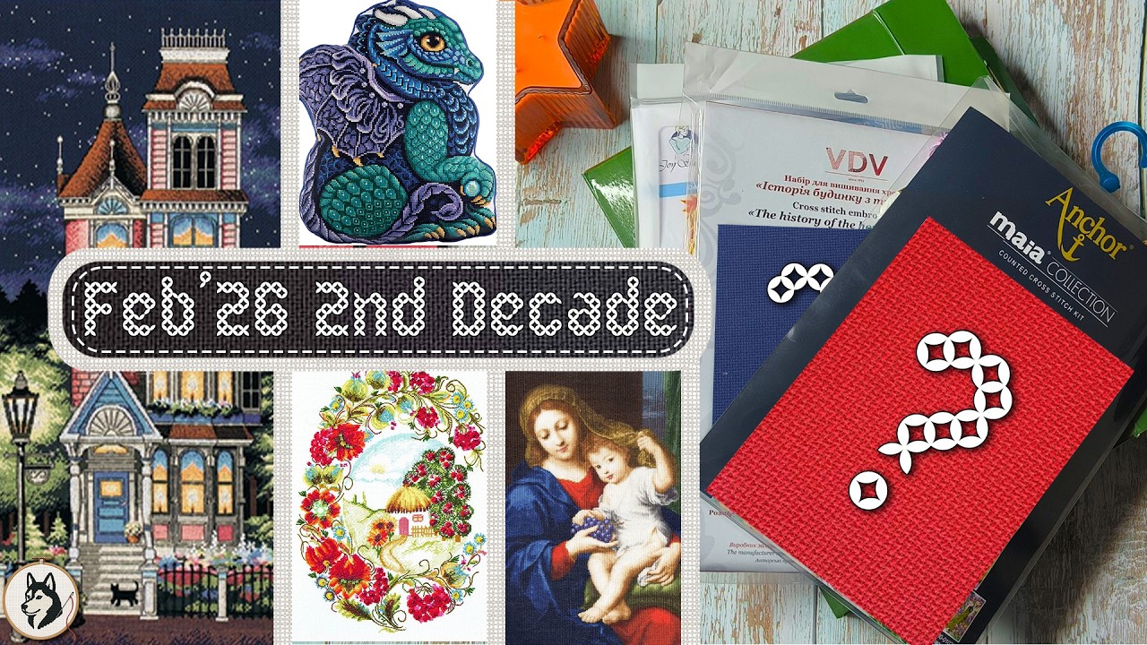 [Flosstube #13] ☃️❄️February 2nd Decade Progress | New Arrivals 😊