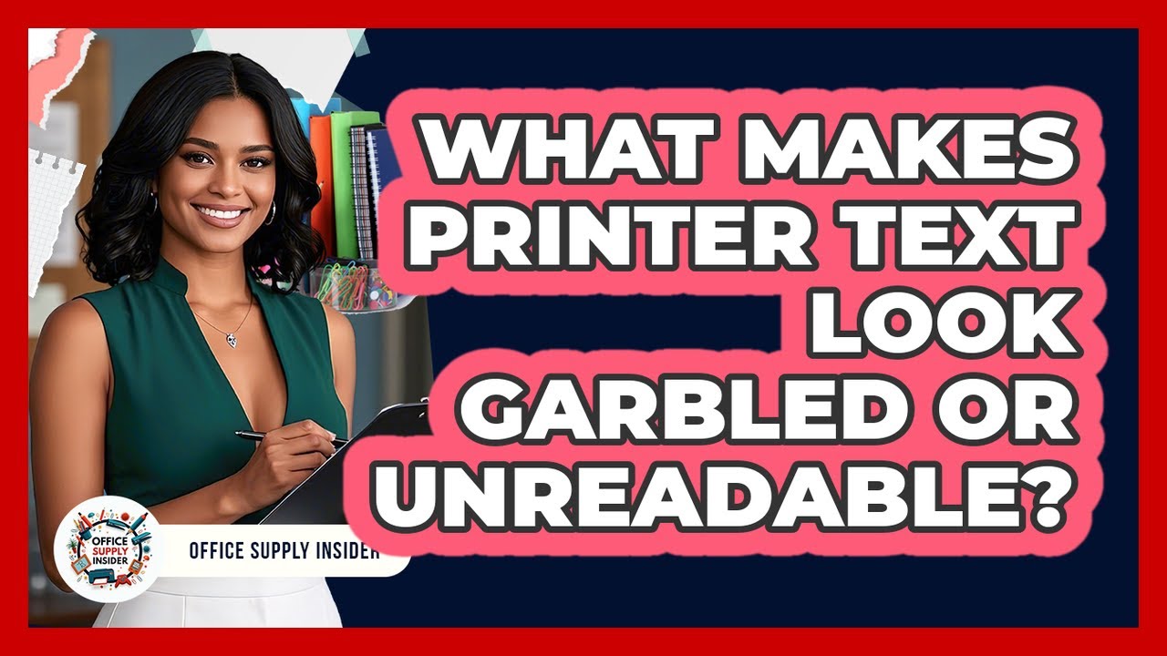 What Makes Printer Text Look Garbled Or Unreadable?