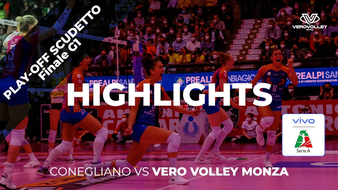 Highlights | Finale Scudetto G1 | Conegliano 2-3 Vero Volley Monza  #vivoplayoff