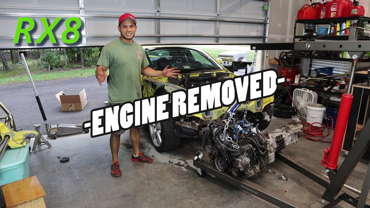 RX8 Engine Removal!!!  RX8 Rebuild Part # 4!!