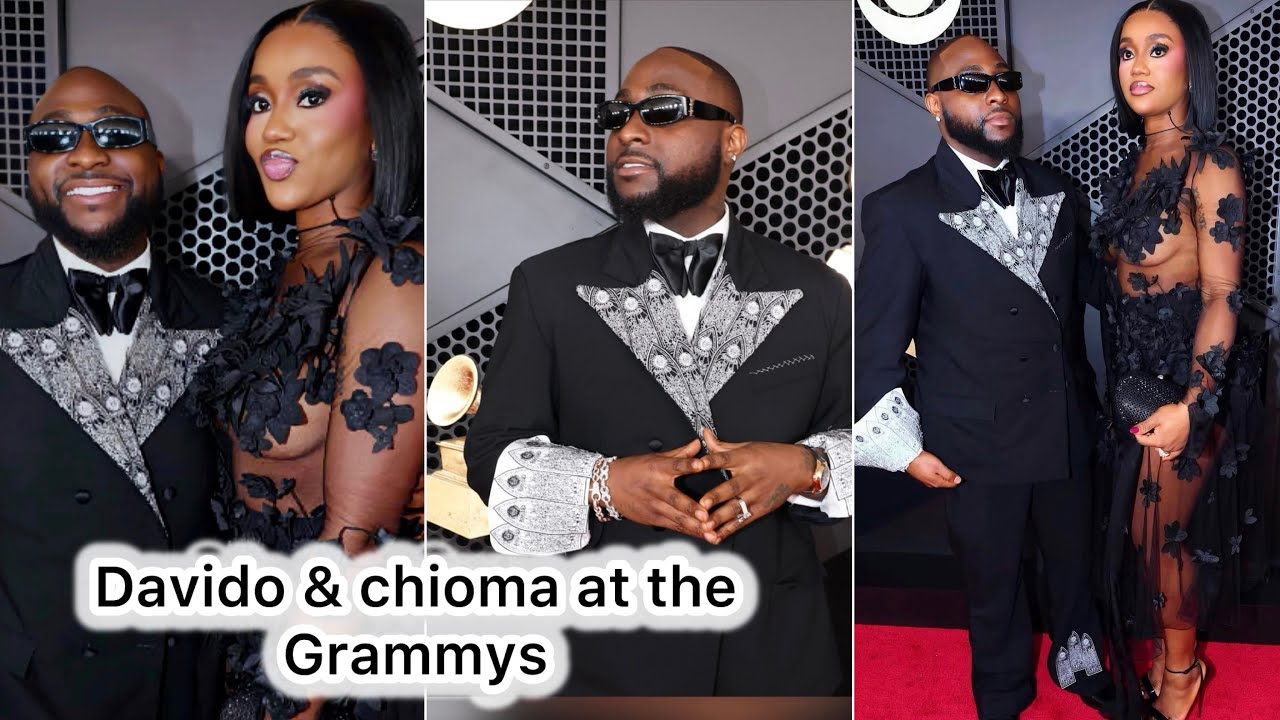 DAVIDO CHIOMA AT THE GRAMMYS, CEO GRAMMYS TELLS US CRITERIA TO WIN A GRAMMY #davido #grammys 