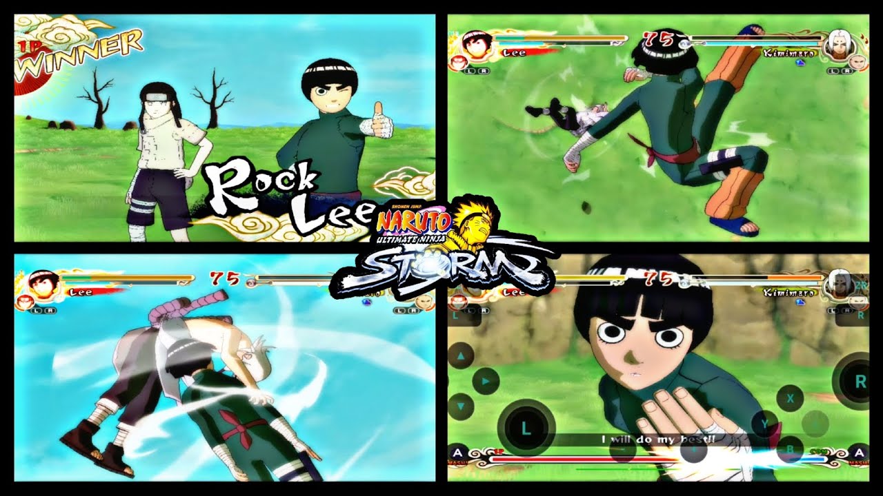 Rock Lee Gameplay | Naruto Ultimate Ninja Storm | SD 7S GEN 2 