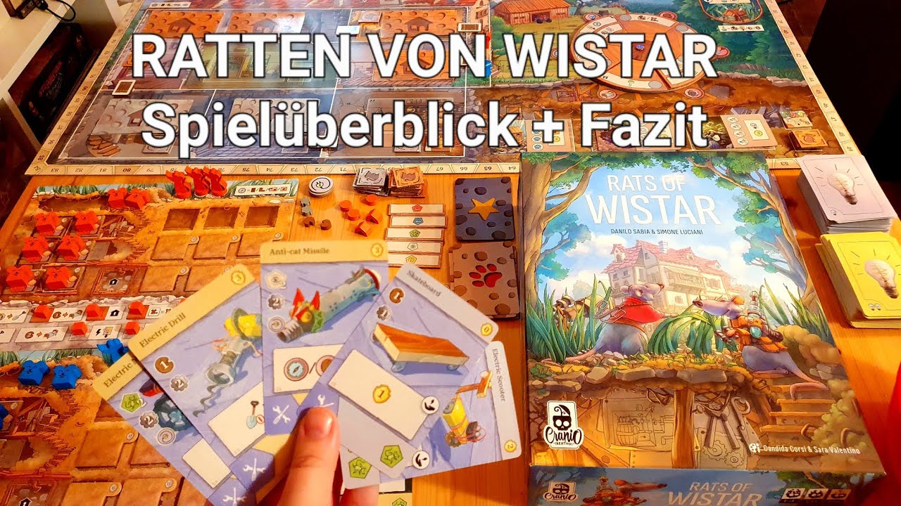 RATTEN VON WISTAR, Regelüberblick & Fazit// #brettspielvibes