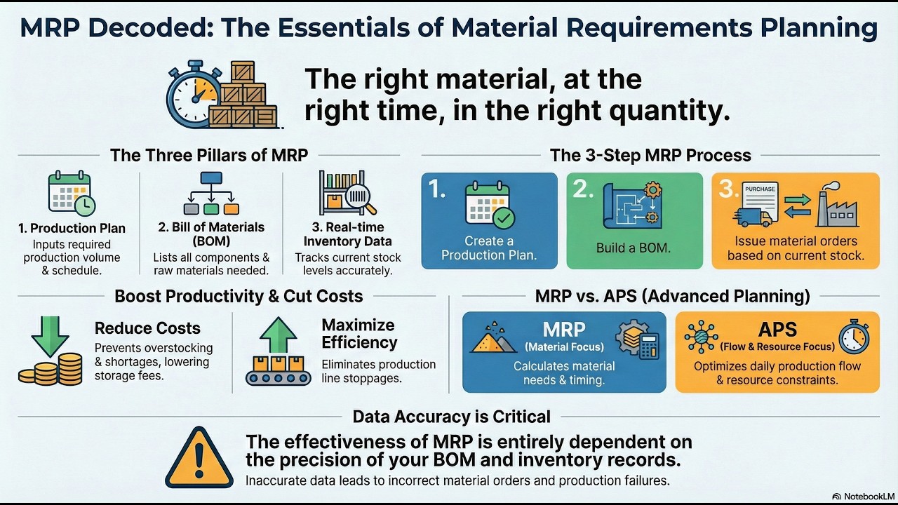 MRP vs. MRP2 vs. APS: Which System is Best for Your Factory?