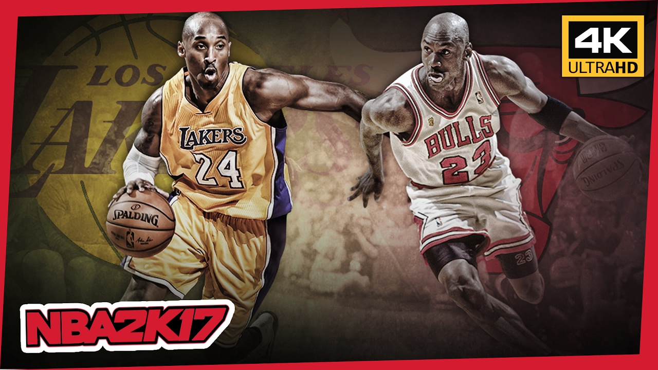 🏀 NBA 2K17 - Jordan vs Bryant (Bulls 1998 vs Lakers 2001) - 4K