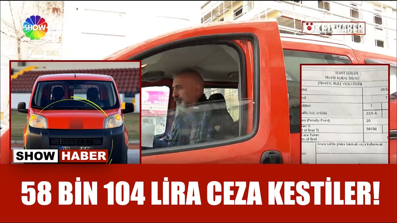 Plaka değişimi için başvurdu, cezayı yedi!
