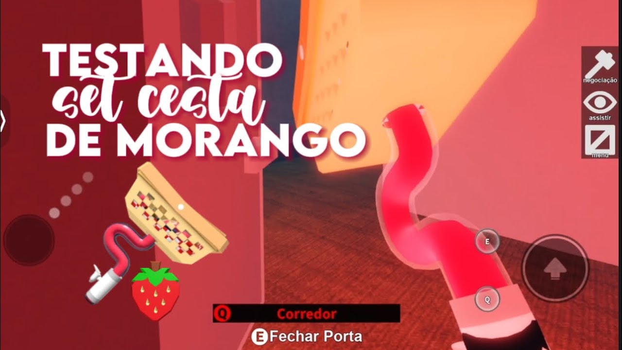 Testando set cesta de morango!! (Flee the facility) #fyp #roblox #marret&atilde;o