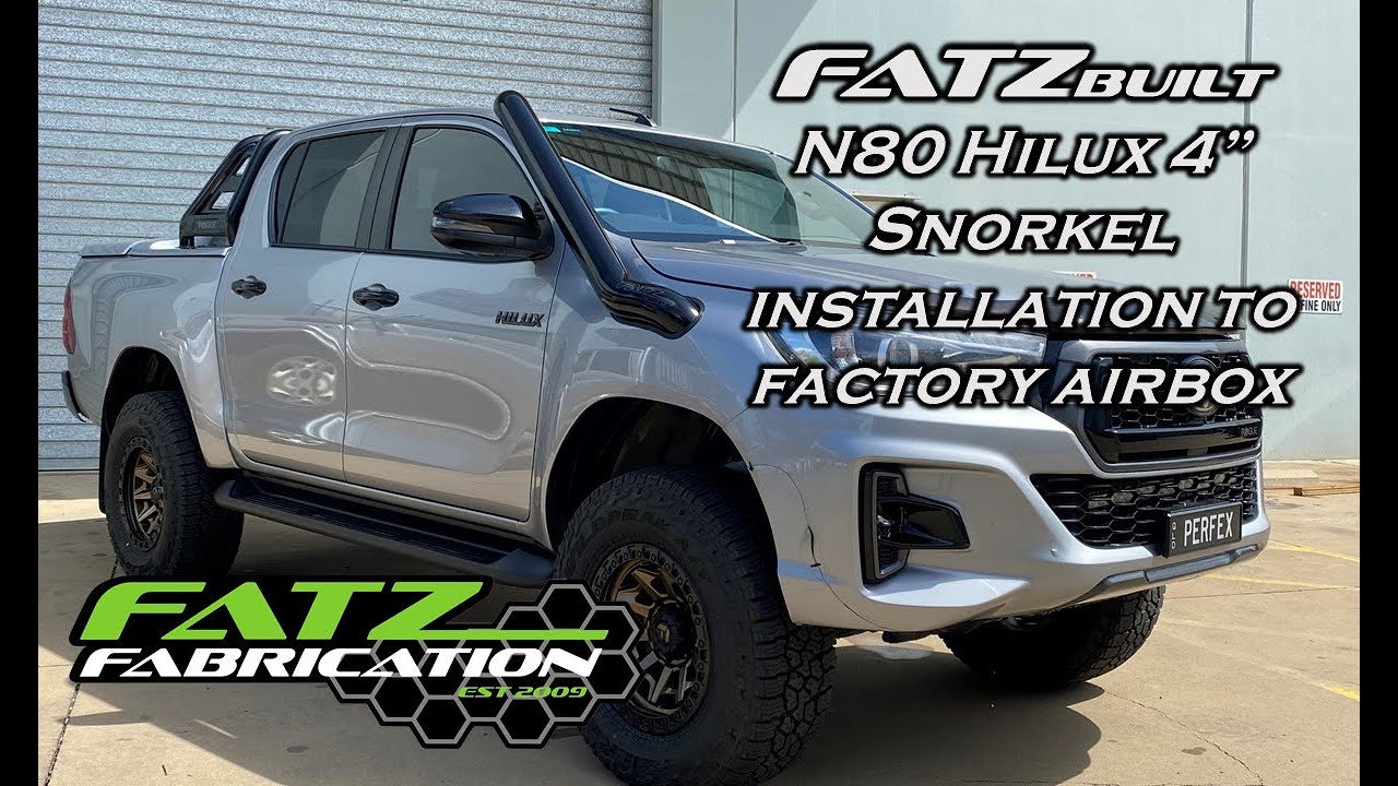 N80 Toyota Hilux Fatz Snorkel to Factory Airbox
