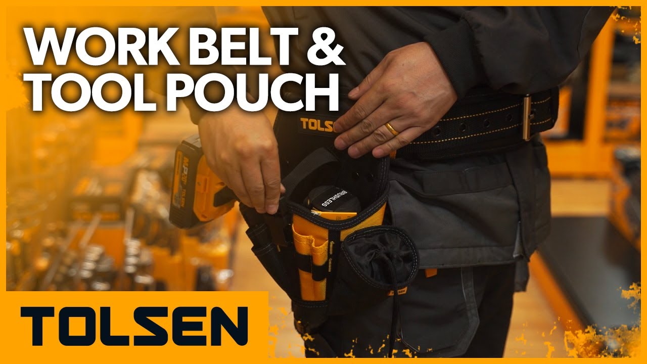 TOLSEN Work Belt and Tool Pouch