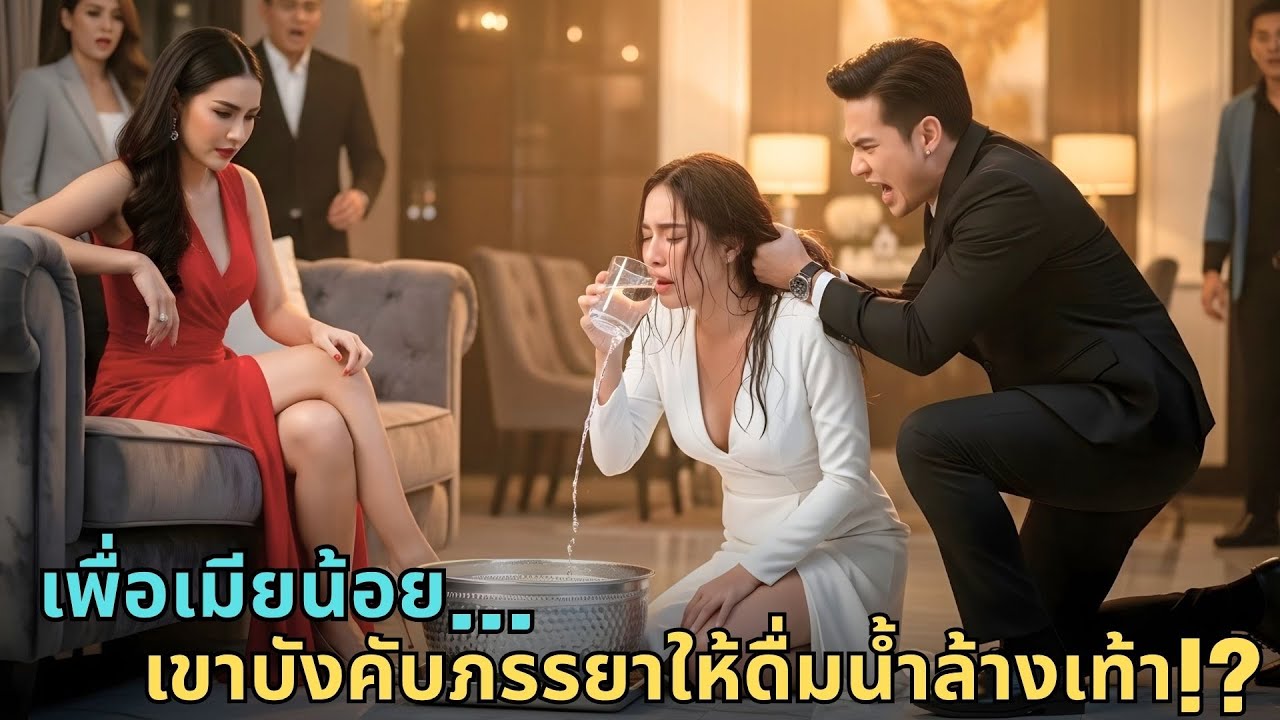 เพื่อปกป้องเมียน้อย! เขาบังคับให้ภรร่าคุกเข่า…และดื่มน้ำล้างเท้าของเธอ! |เมียน้อย |ภรรยาถูกหักหลัง