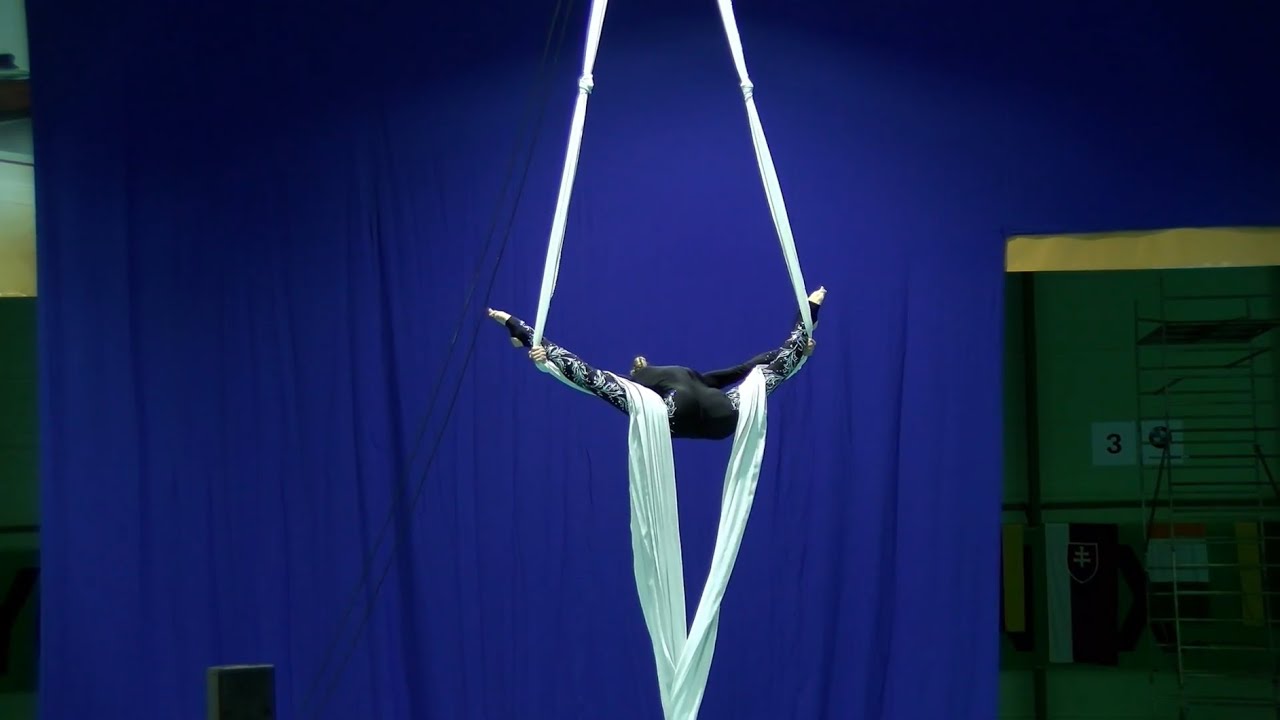 European Championship 2018 Trenchin, Aerial Silks, woman Profi B, 1 place - Selenkova Oleksandra