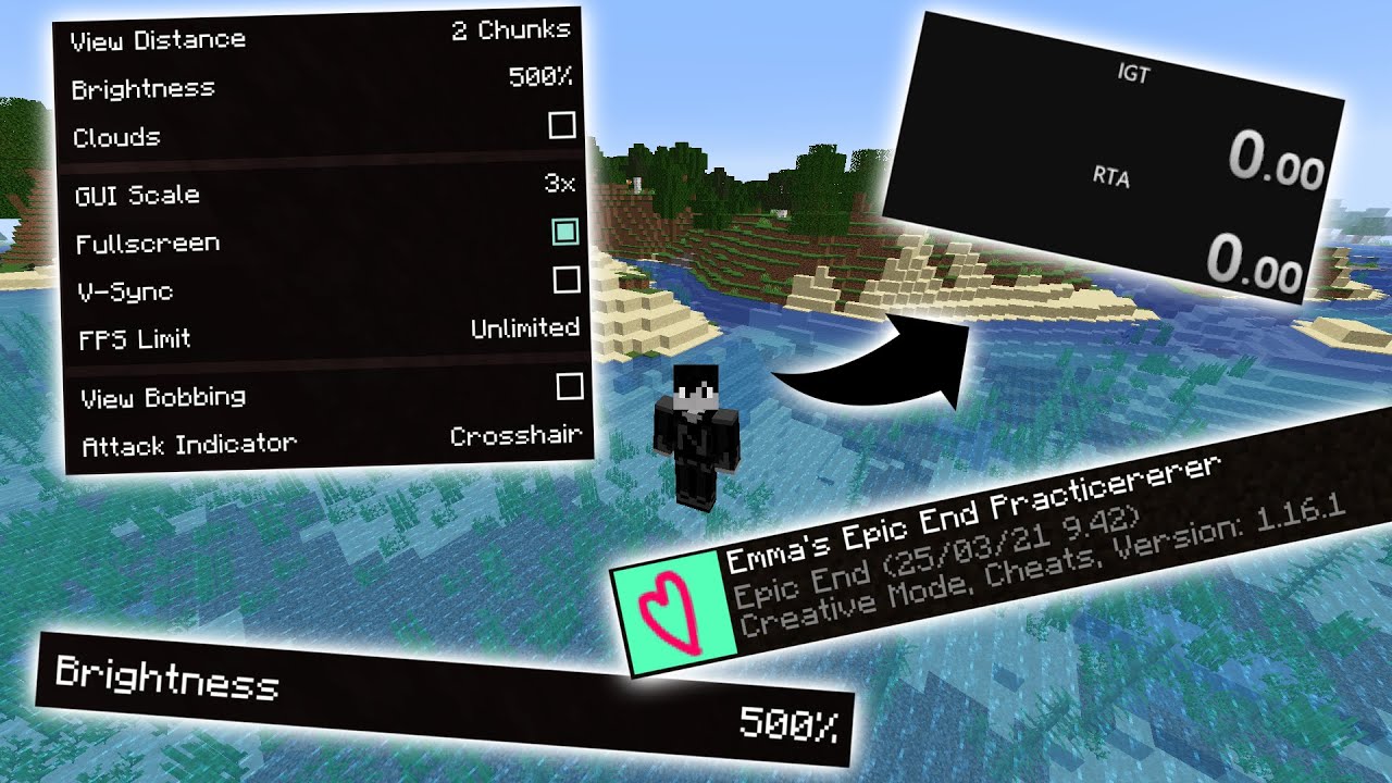 Timer, Impostazioni e Mappe d'Allenamento per le SPEEDRUN