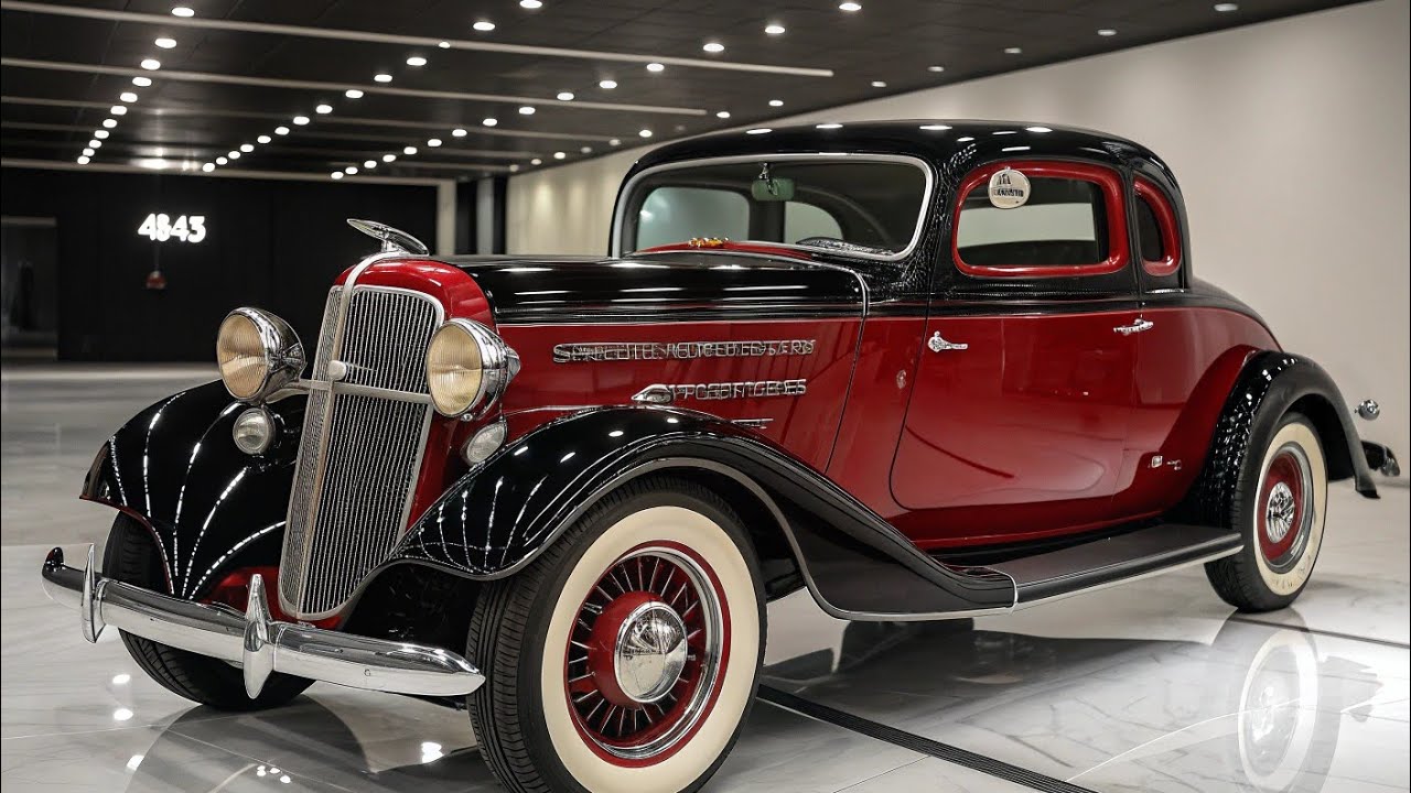 Обзор классического Chevrolet 1934 года | Красно-черная винтажная красавица | Обзор MS Auto