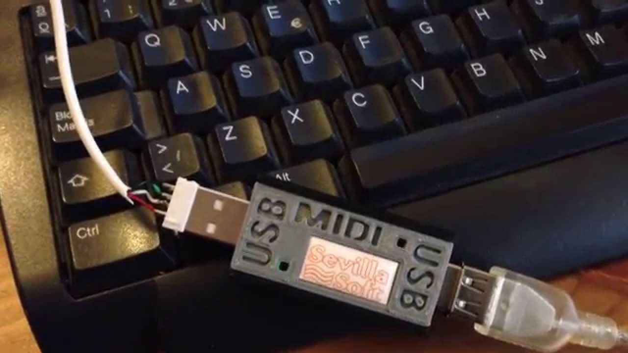 MIDI connection between computers by USB