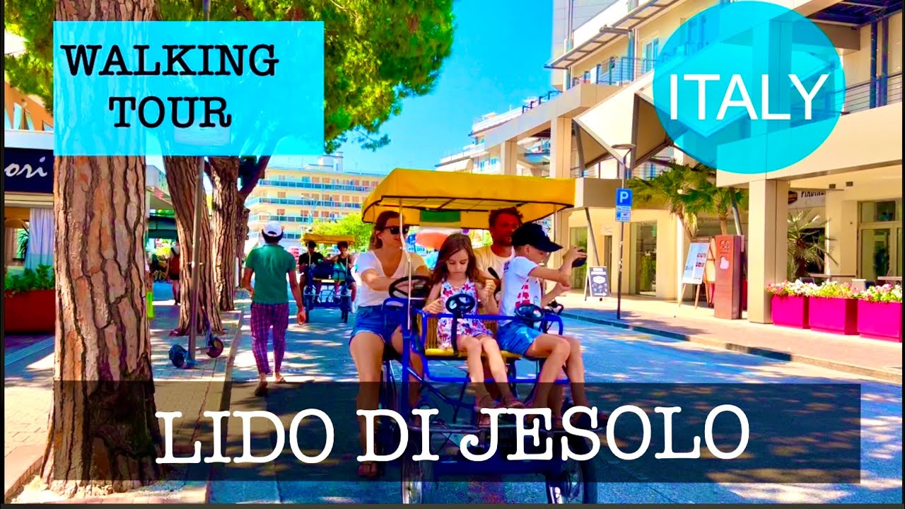 Lido Di Jesolo, Italy walking tour | strada principale | 4K |