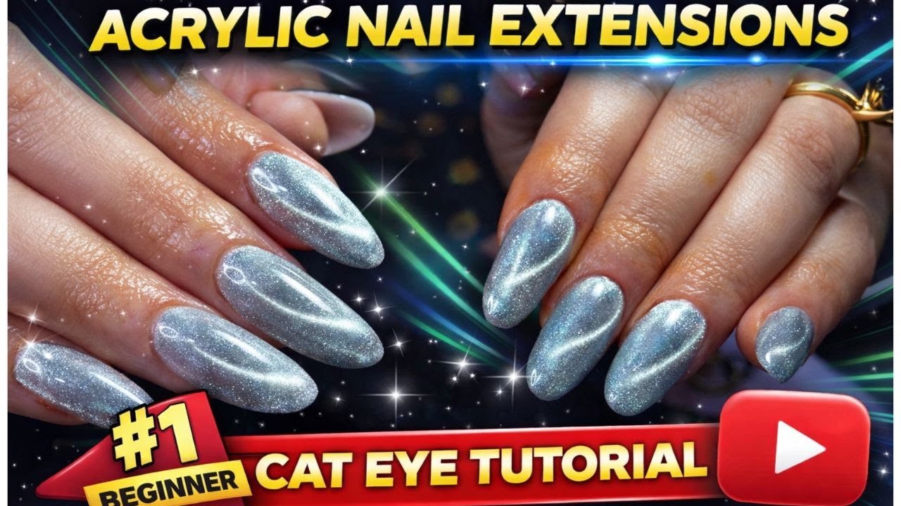 Perfect Cat Eye Acrylic Nails 💅 | Beginner to Pro Tutorial in Hindi |