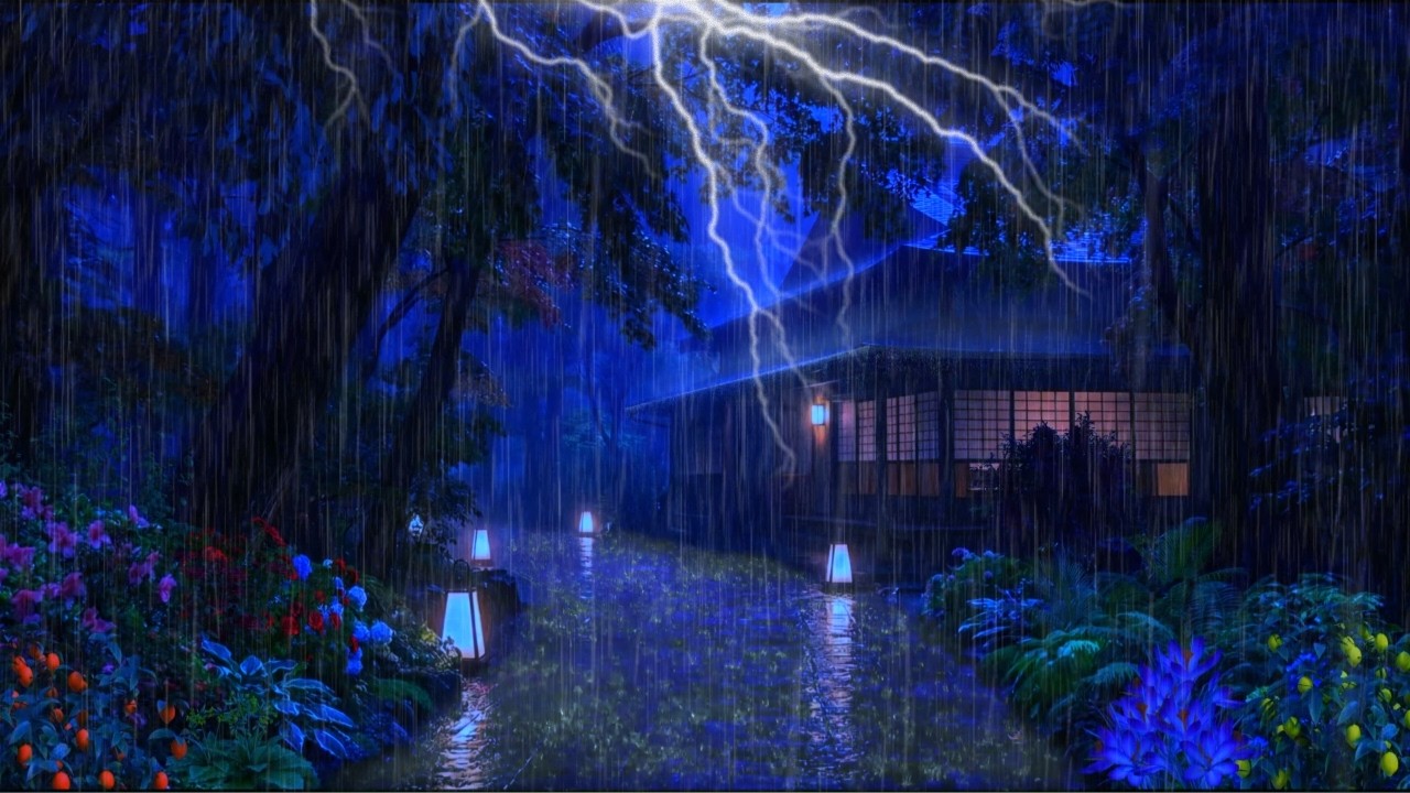 Sleep Guaranteed Tonight!!! 3 Minutes of Intense Rain & Deep Thunder