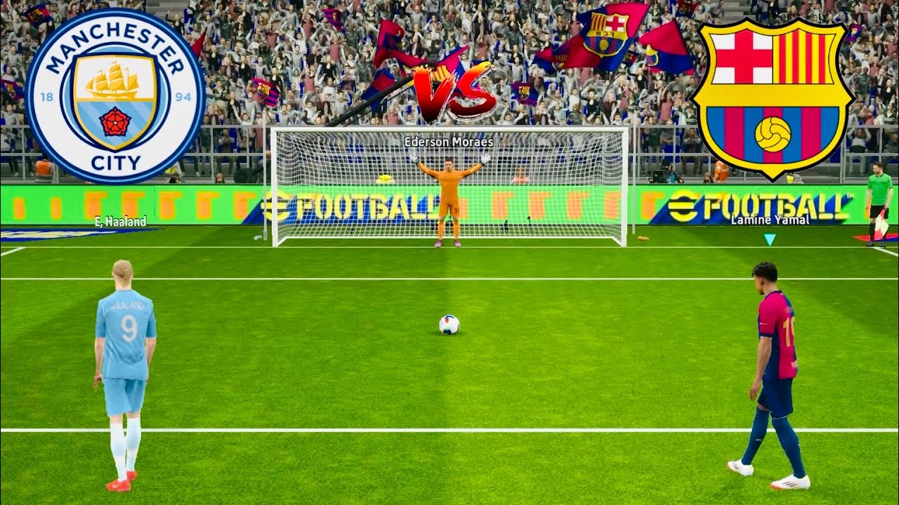 MANC CITY vs FC BARCELONA PENALTY SHOOTOUT | MNB vs FCB MATCH | LAMINE vs HAALAND