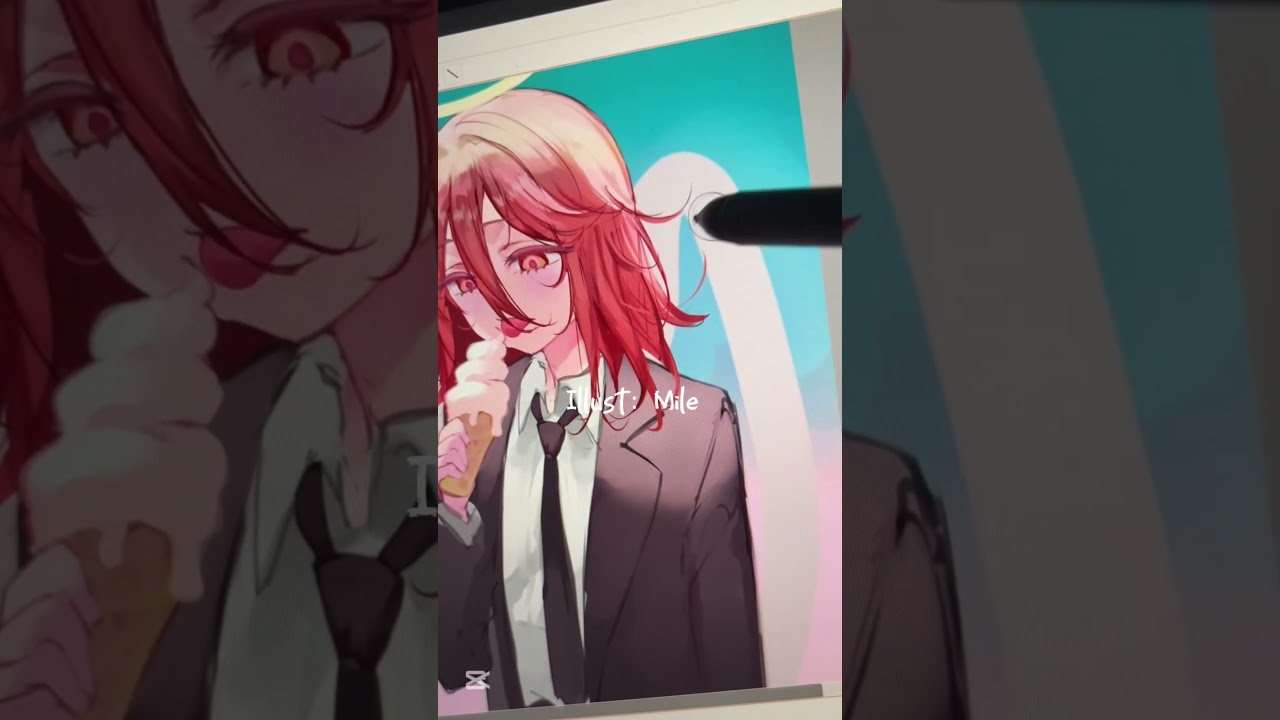 【チェンソーマン】天使の悪魔を描いてみた【Illustration Making 】#shorts