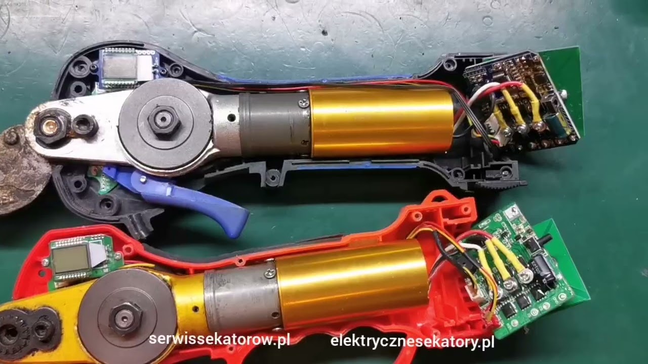 Porównanie budowy sekatora Vesco X37 i sekatora elektrycznego z aliexpress