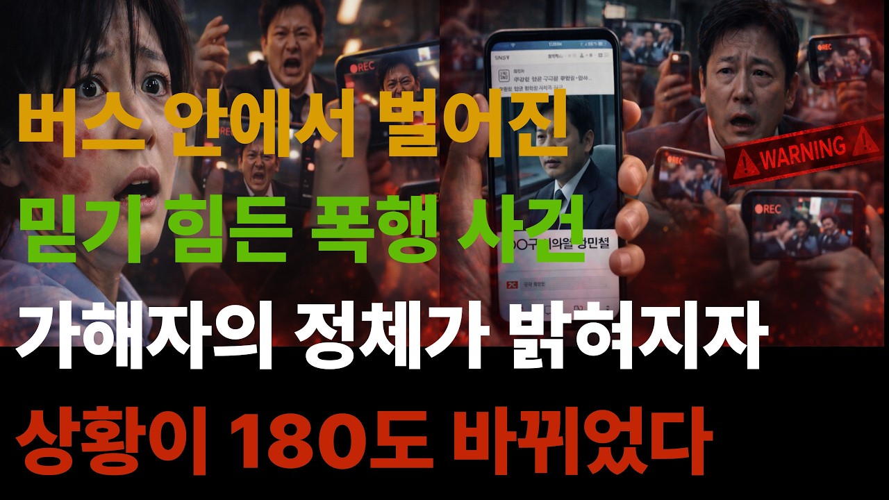 버스기사 며느리 뺨 때린 남자의 최후.. 10분 뒤 인생 끝났다