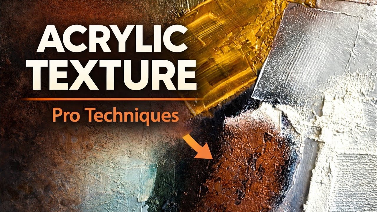 Master Textures: Earth Tone Abstract Art with Acrylic Techniques Reveal 