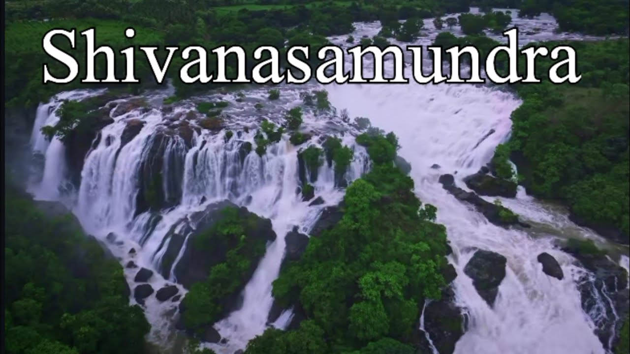 Shivanasamudra falls | Gaganachukki falls |Barachukki falls | Drone view