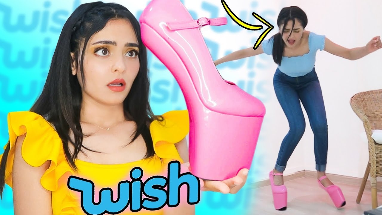 اشتريت أغرب الأحذية من موقع Wish 👡 ( طحت على وجهي )