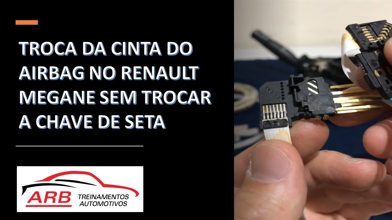 Troca da cinta do Airbag no Renault Megane sem trocar a chave de seta inteira