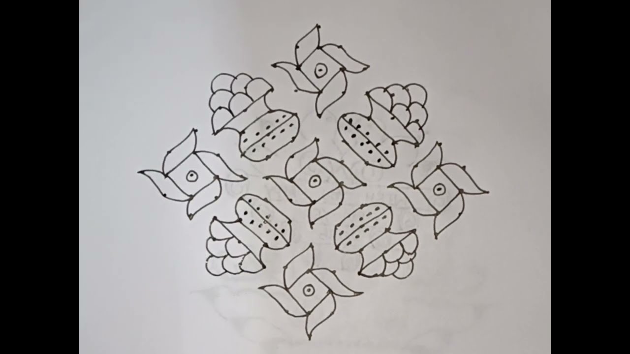 Pongal Simple kolam 2026