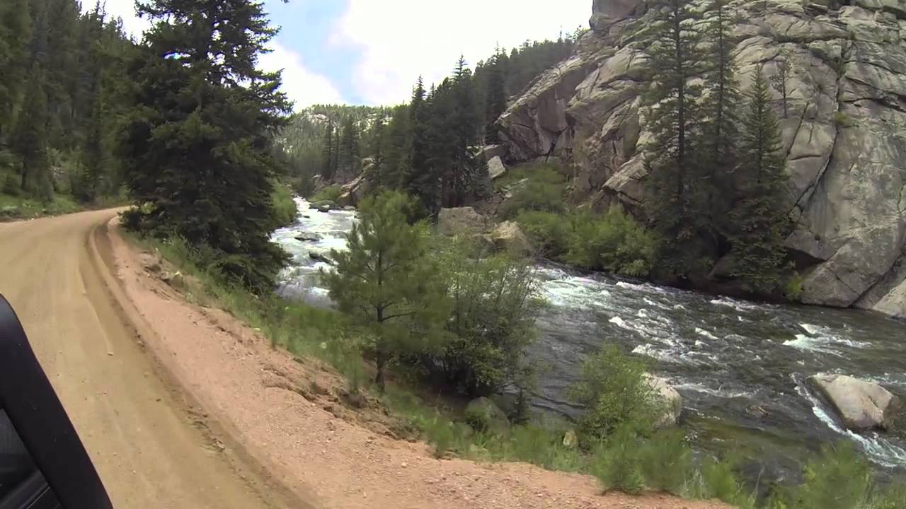Driving CR 96 toward ElevenMile Dam