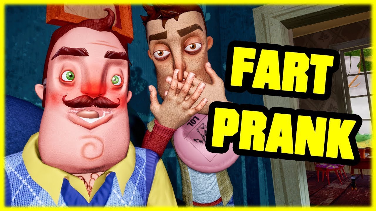WHOOPEE CUSHION PRANK ON MY NEIGHBOR! - Hello Neighbor Mod