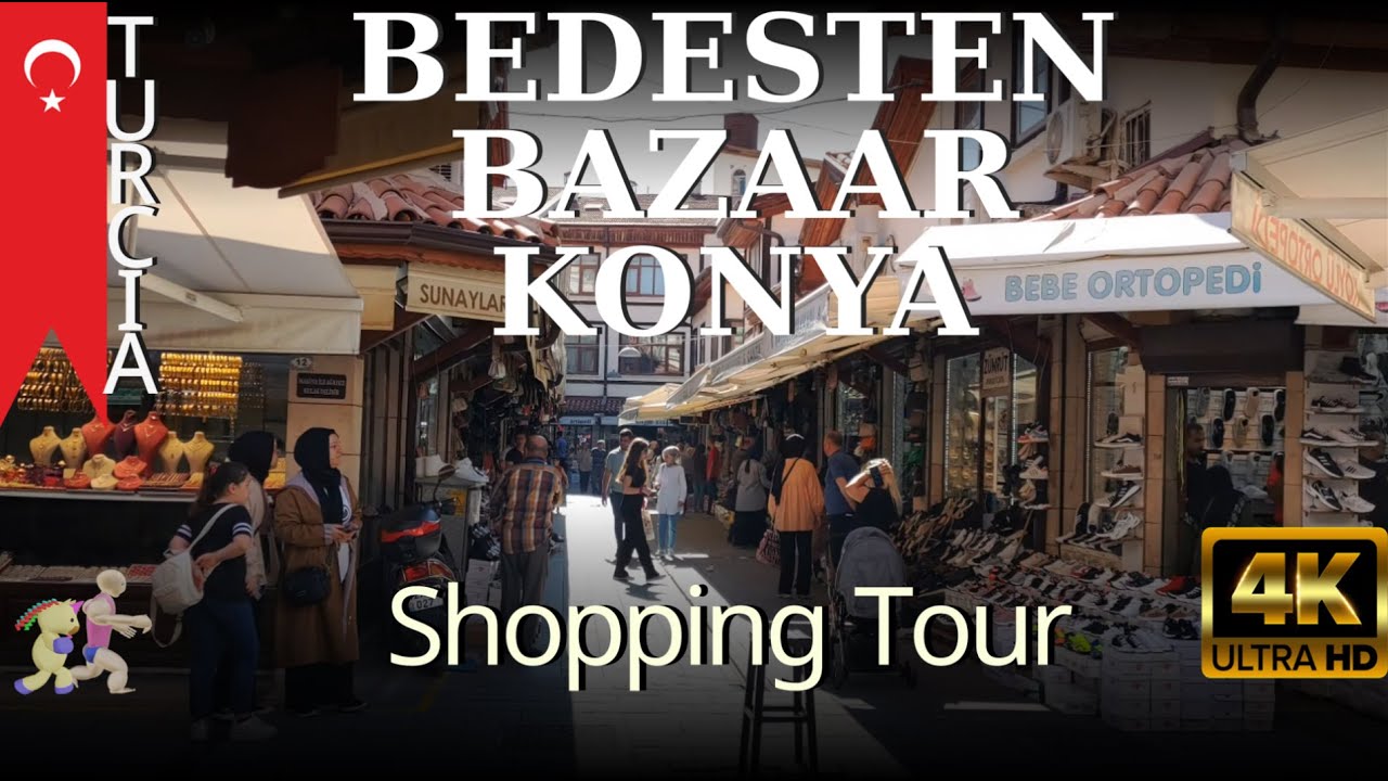 [🇹🇷 Turcia ] Plimbare Bazar Konya | Cel mai frumos bazar din Konya | Bedesten &Ccedil;arşı Konya | 4K 60fps
