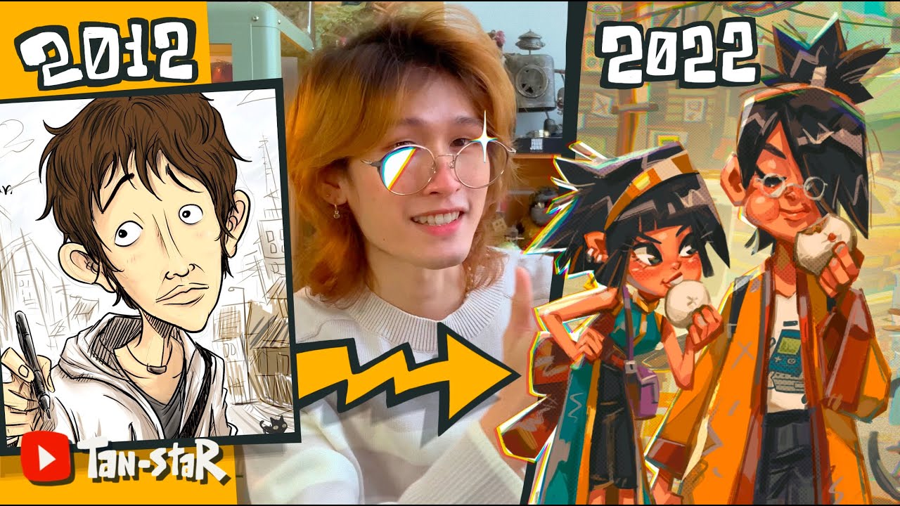 วิวัฒนาการงานวาดของฉันในรอบ 10 ปี : MY ART from 2012-2022 | Tan-staR