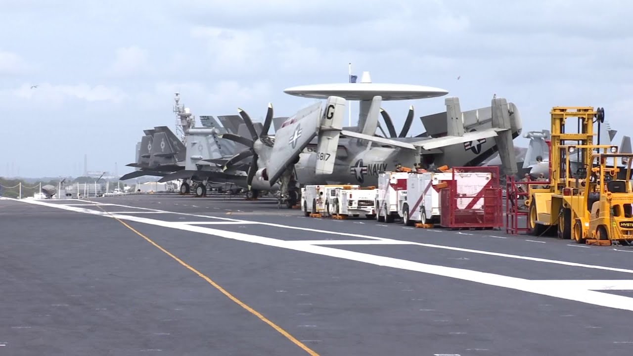 RAW VIDEO: USS George Washington at Naval Station Mayport