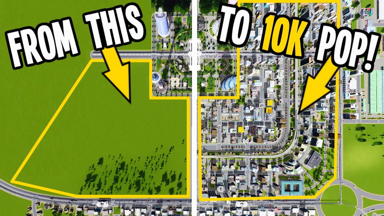 How You can take an Empty Plot & Grow it into an Amazing City in Cities Skylines!