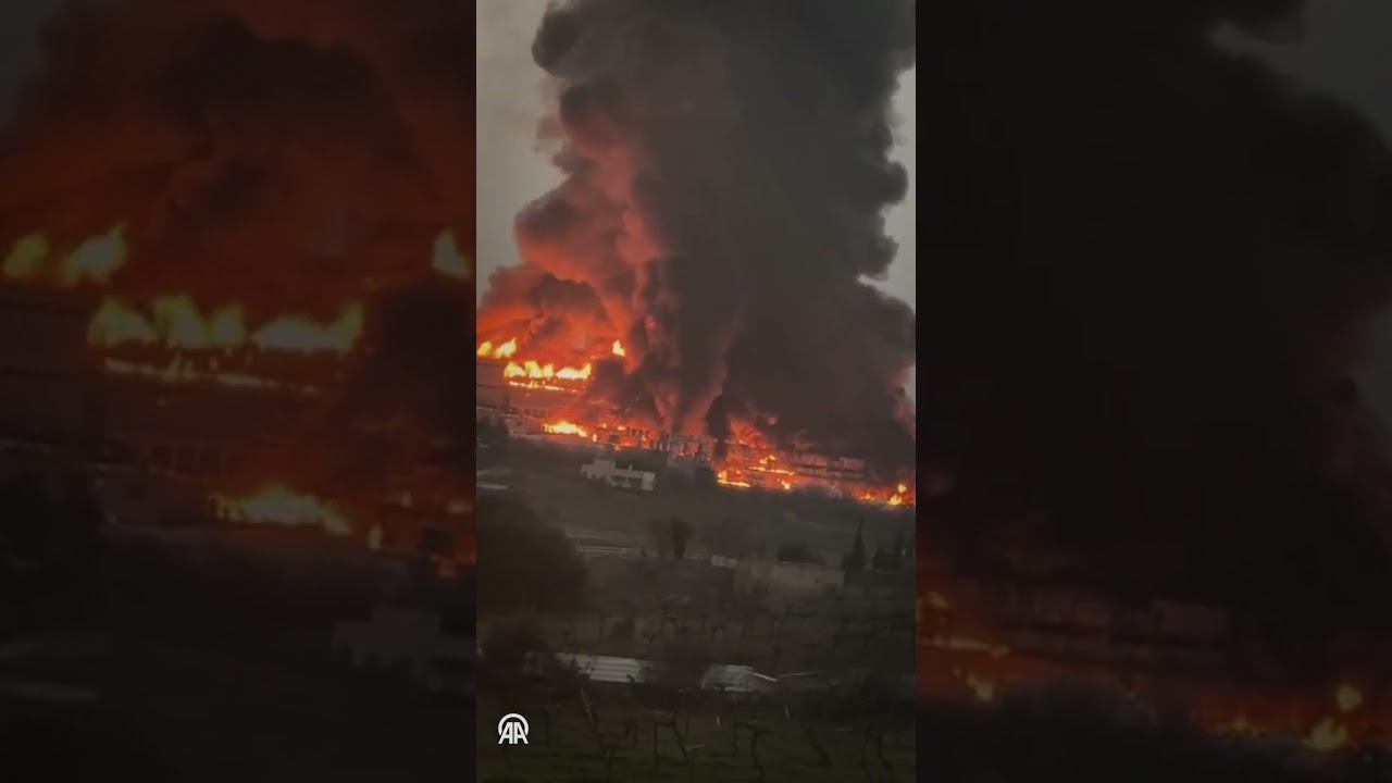 الضفة الغربية.. حريق هائل يلتهم مصنعا بمدينة الخليل
