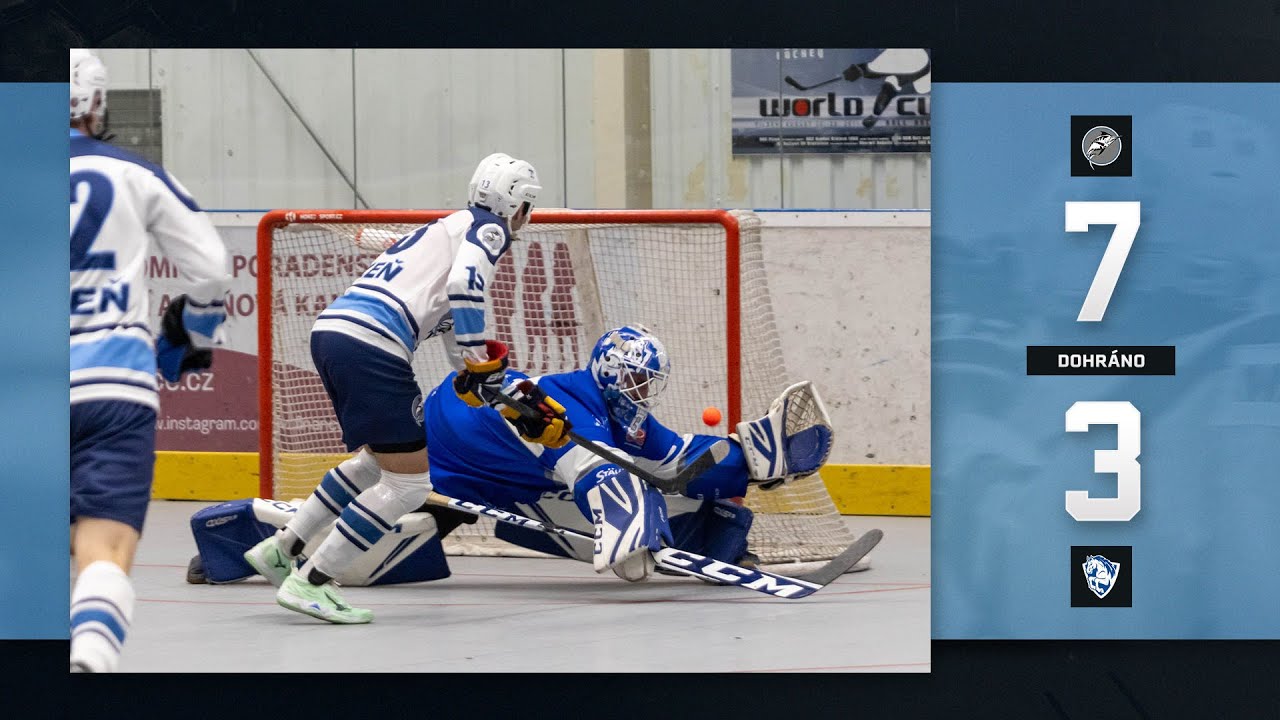SESTŘIH: HBC Plzeň vs. HBC Pardubice 7:3, Extraliga Hokejbalu 2025/26