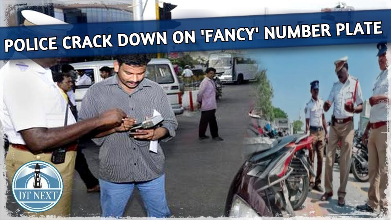 Chennai Police go hard against defective number plates | DT Next