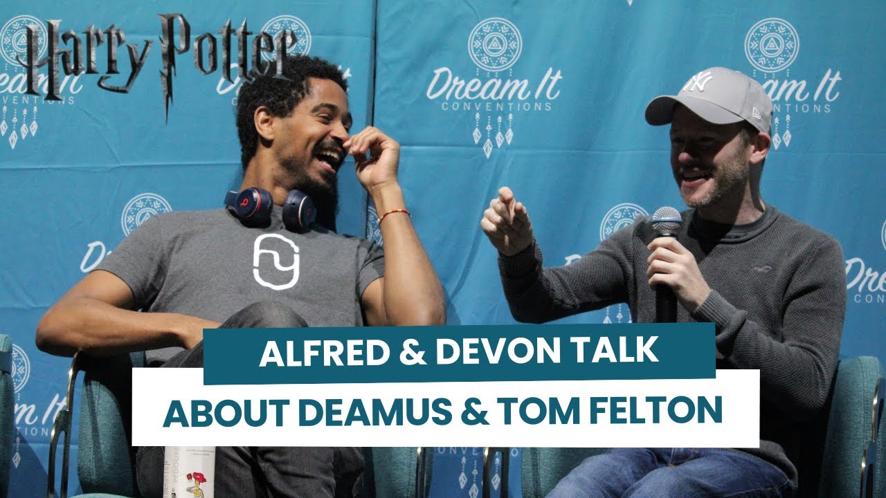 Alfred Enoch & Devon Murray talk about Deamus (Dean & Seamus) & Tom Felton